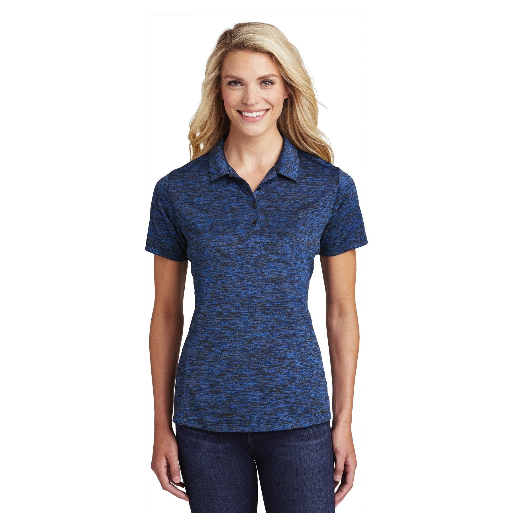 Sport-Tek-Sport-Tek ® Women's PosiCharge ® Electric Heather Polo. LST590-MedTech-2